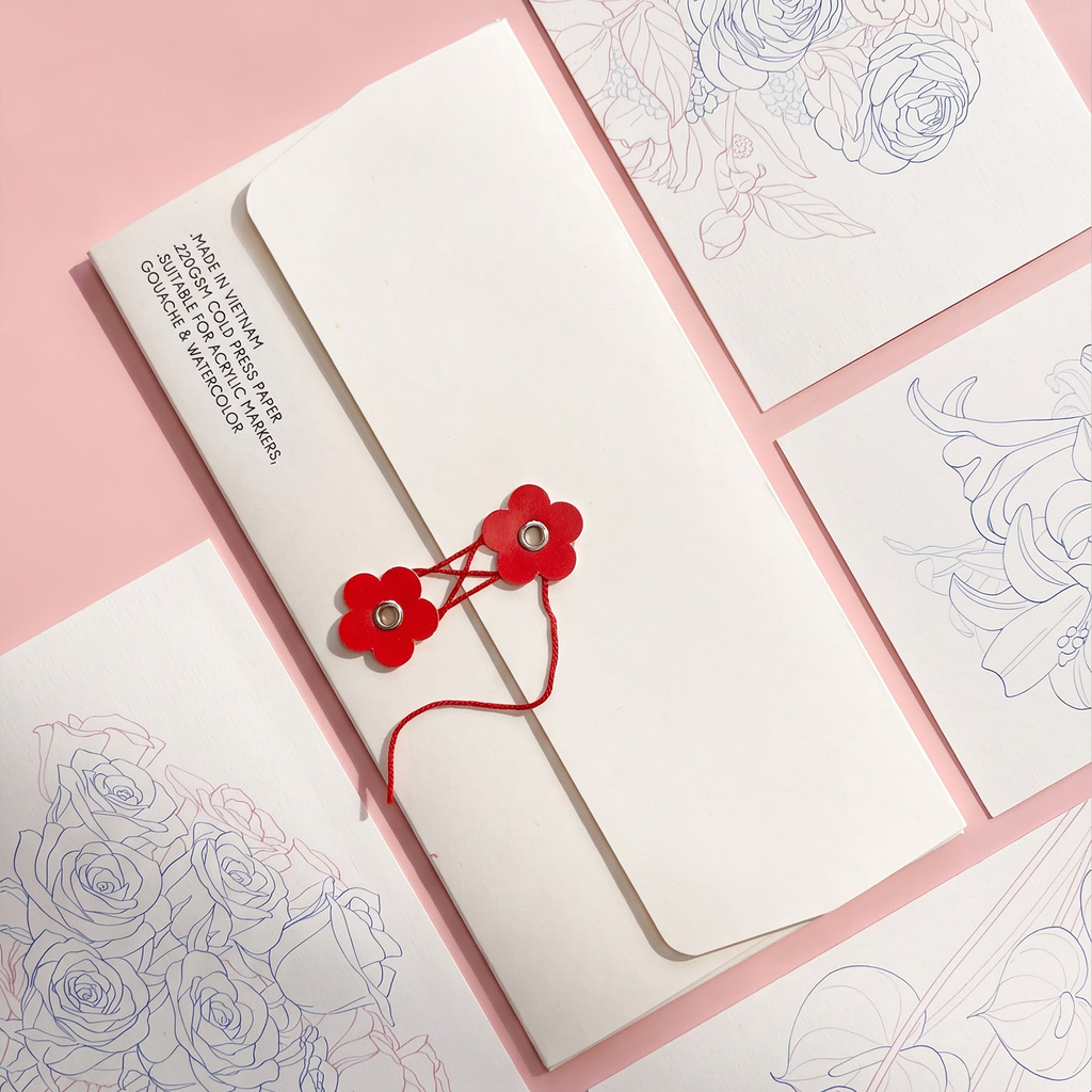 Botanical Dreams – Flower Coloring Calendar | 15 or 24 Coloring Pages (part 1)