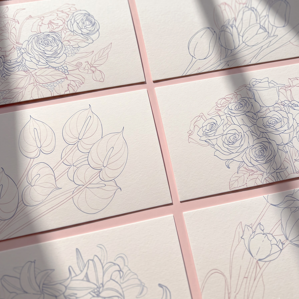 Botanical Dreams – Flower Coloring Calendar | 15 or 24 Coloring Pages (part 1)