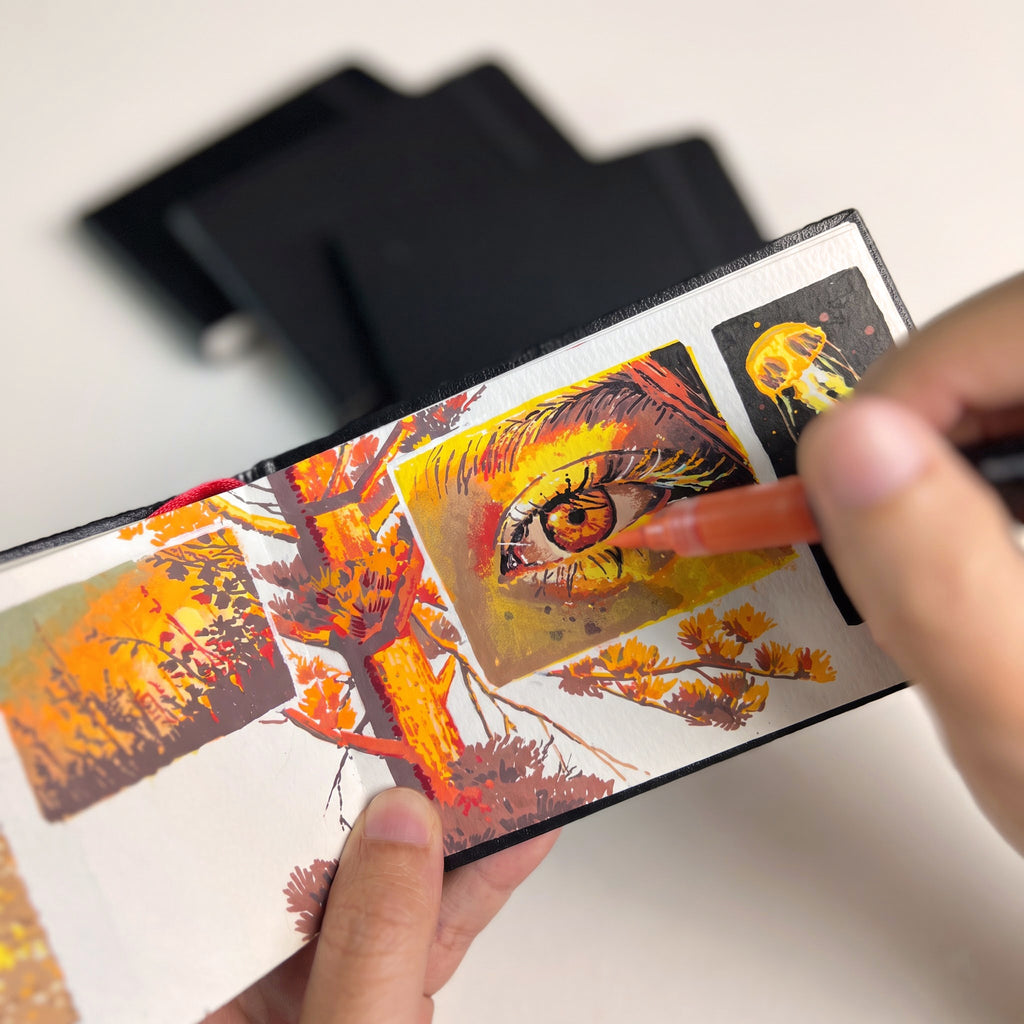 Cold Press Watercolor Journal – 24 Sheets, 9 × 14 cm