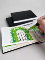 Cold Press Watercolor Journal – 24 Sheets, 9 × 14 cm