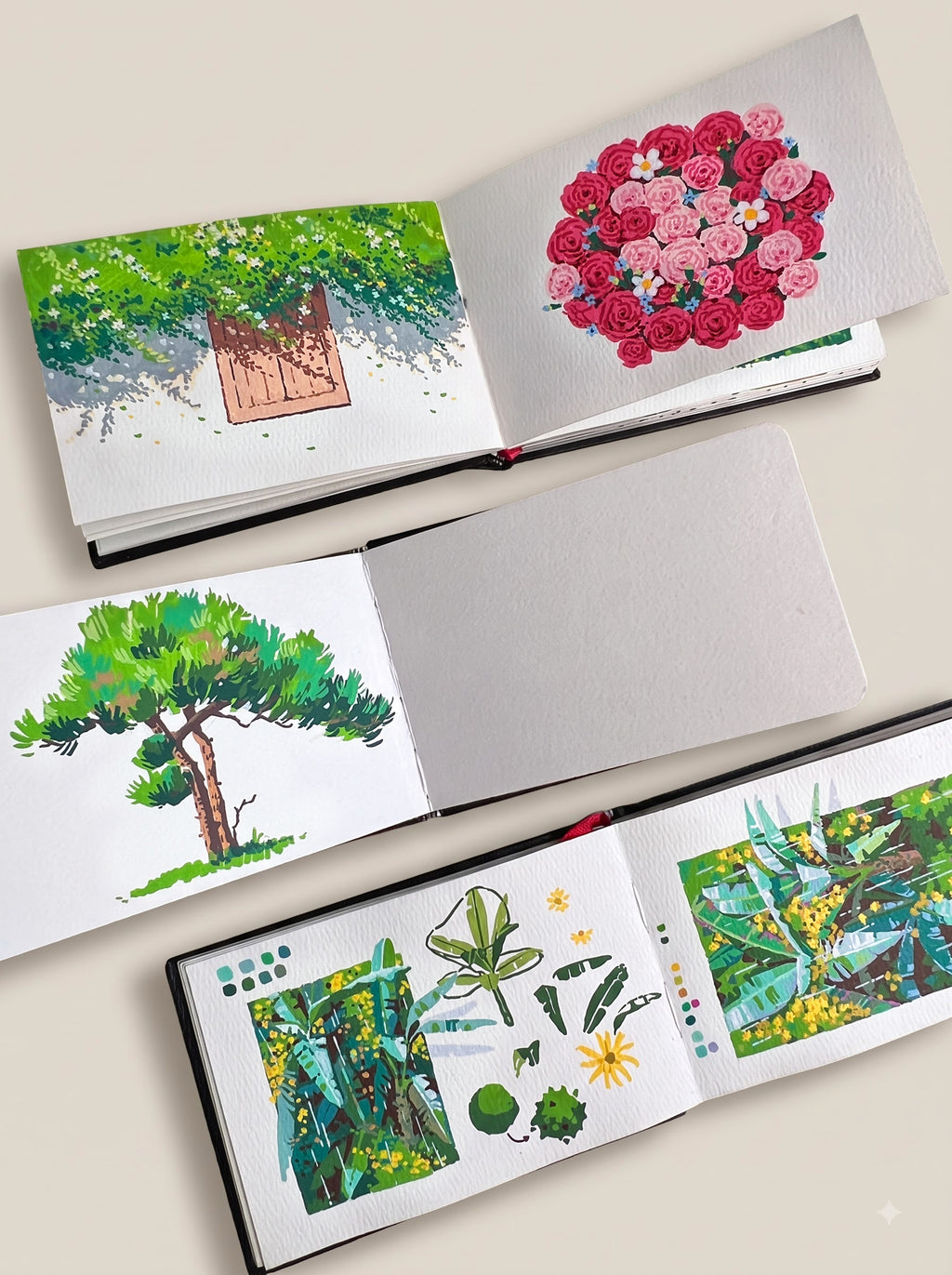 Cold Press Watercolor Journal – 24 Sheets, 9 × 14 cm